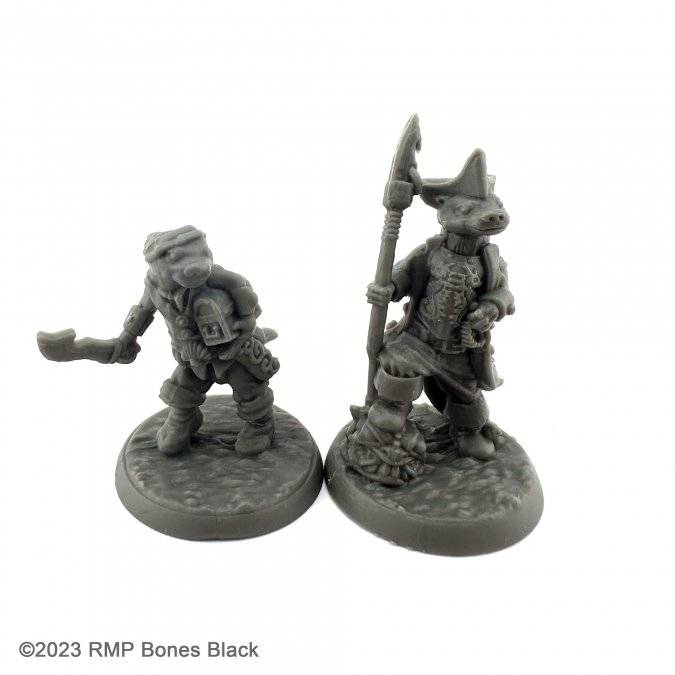 Reaper Bones Black Otterfolk Goblin Hunter and Pirate