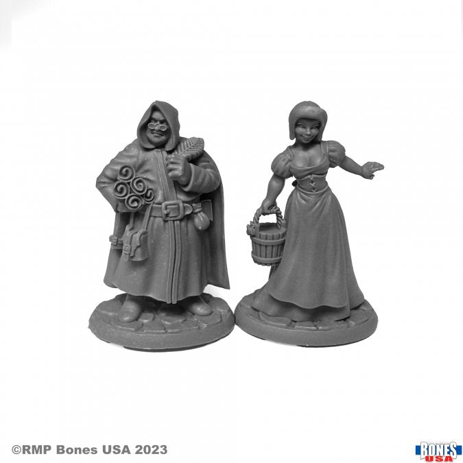 Reaper Bones USA Townsfolk Sage and Milk Maid