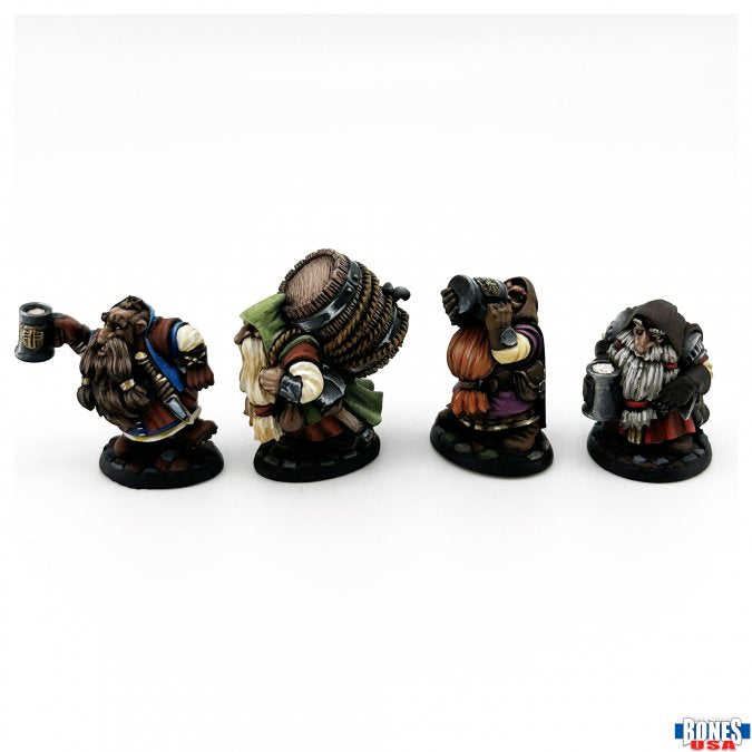 Reaper Bones USA Townsfolk Drinking Dwarves - 4