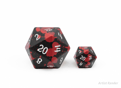 Level Up Dice - 35mm Siith Metal Mania Aluminium D20