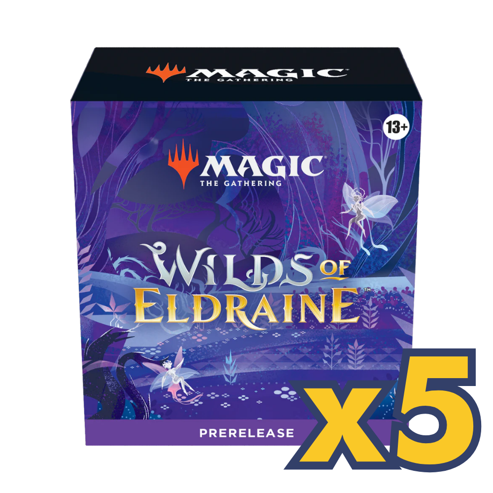 Magic- The Gathering Wilds of Eldraine Prerelease Pack x5