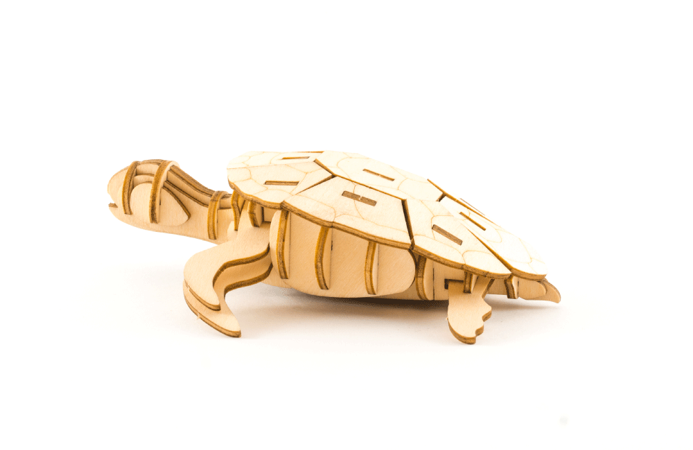 Ki-gu-mi Plywood Puzzle Sea Turtle