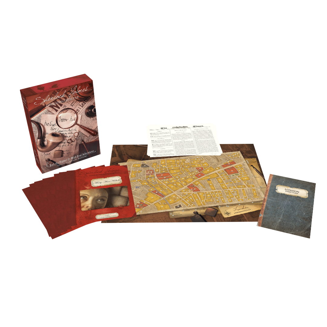 Sherlock Holmes Consulting Detective: Jack the Ripper &amp; West End Adventures Box Contents