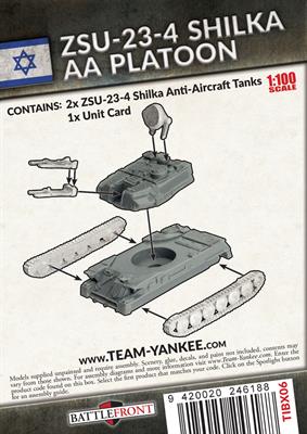 Flames of War Team Yankee Israeli ZSU-23-4 Shilka AA Platoon