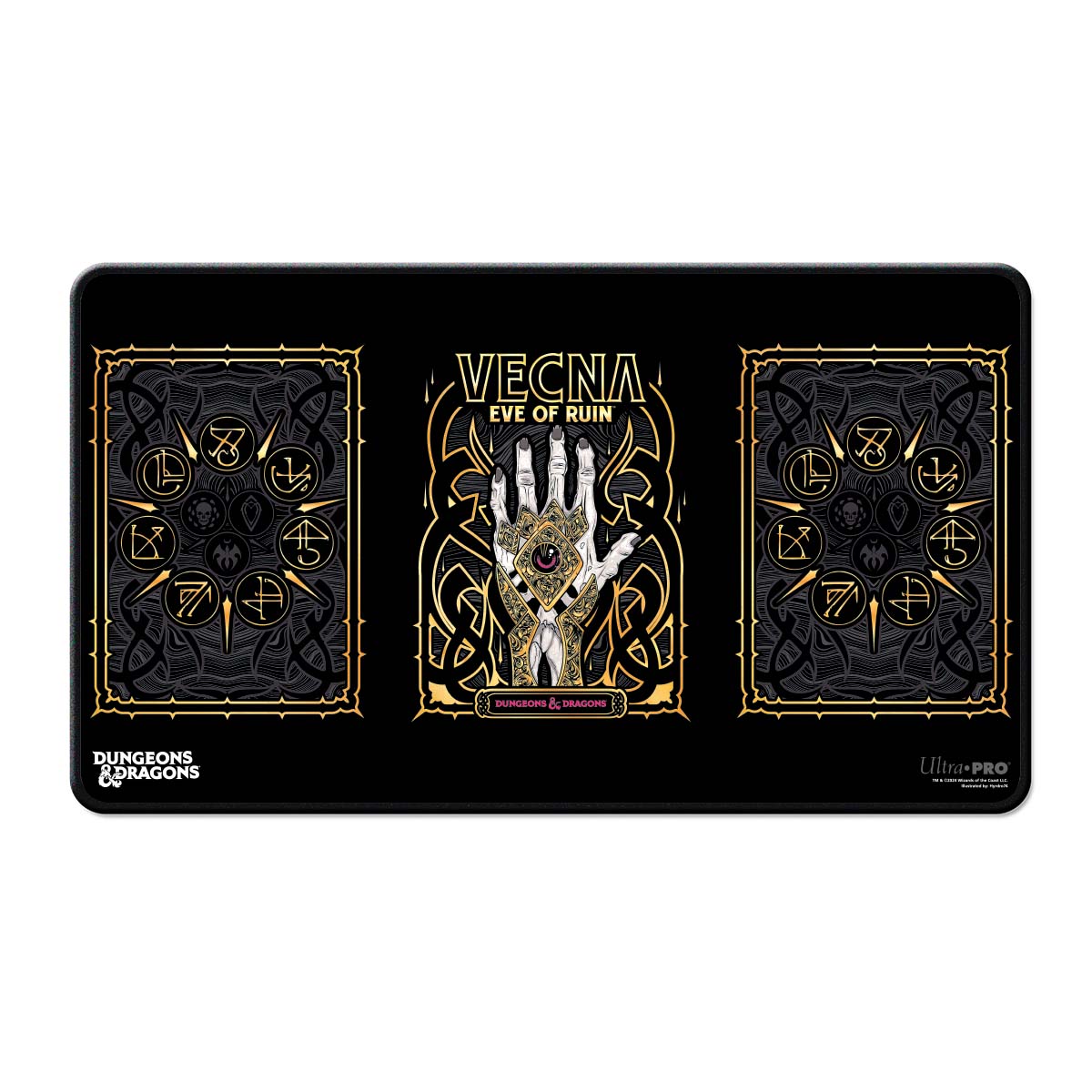 Ultra Pro: Vecna Eve of Ruin Black Stitched Playmat All Art for Dungeons &amp; Dragons (Preorder)