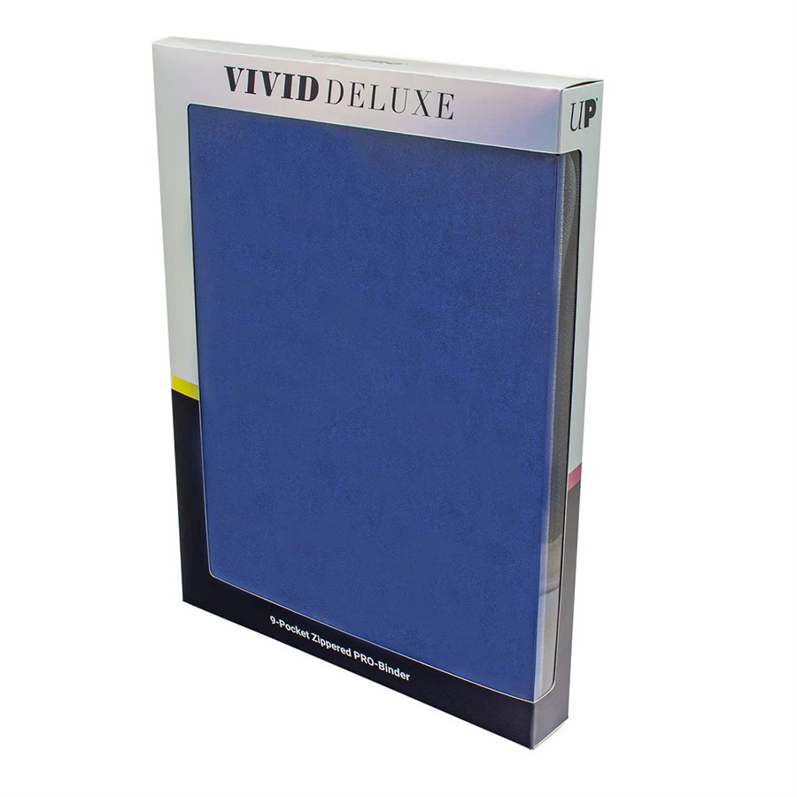 Ultra Pro Binder - Vivid 9 Pocket Zippered Pro Binder Deluxe Blue