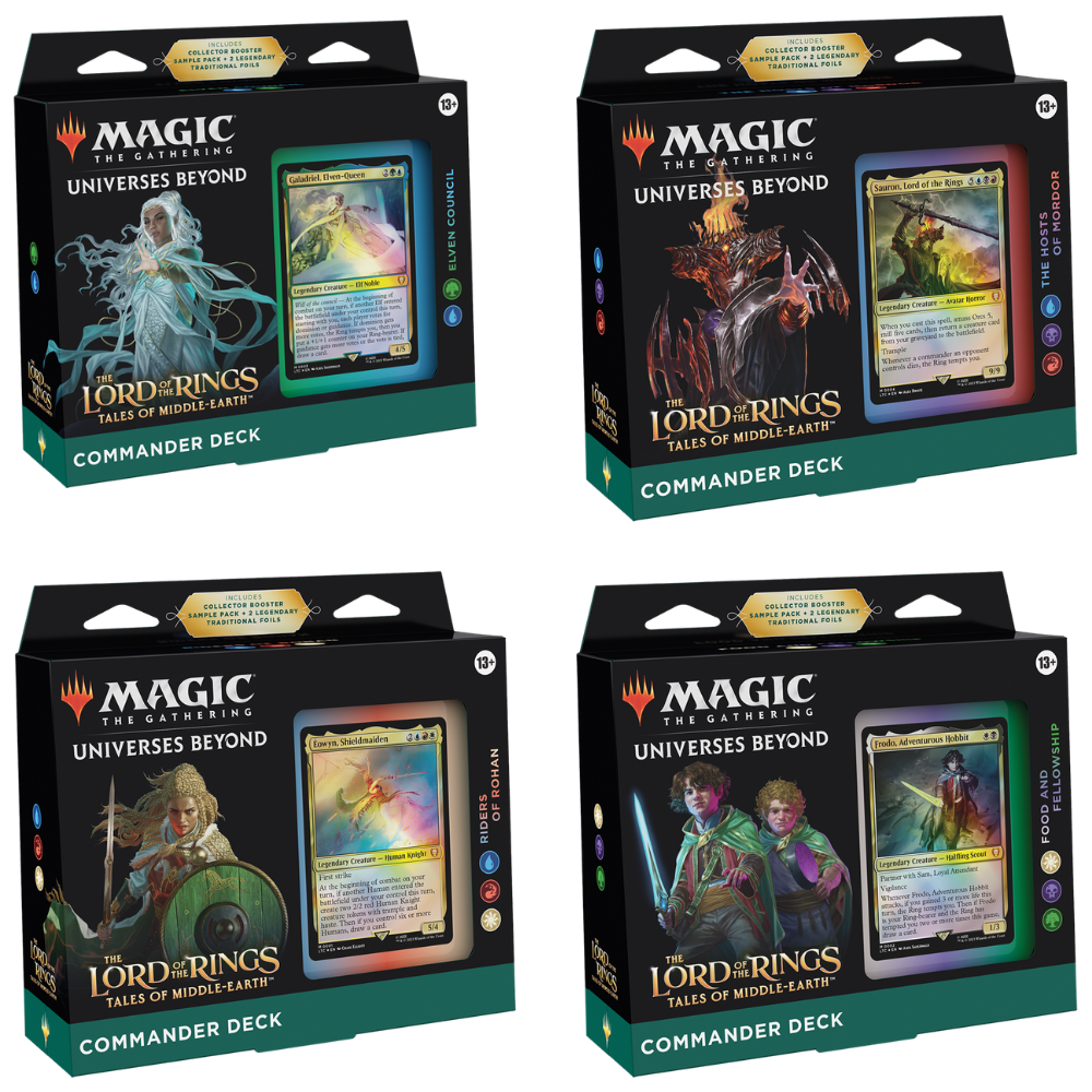 Magic: The Gathering Lord of the Rings Commander Deck Display