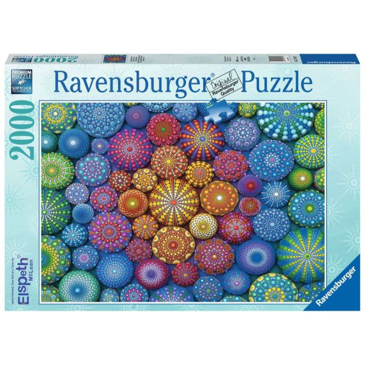 Ravensburger - Radiating Rainbow Mandalas - 2000 Piece Jigsaw