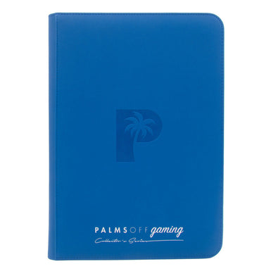 Palms Off Gaming - Clear Toploader Zip Binder - Blue