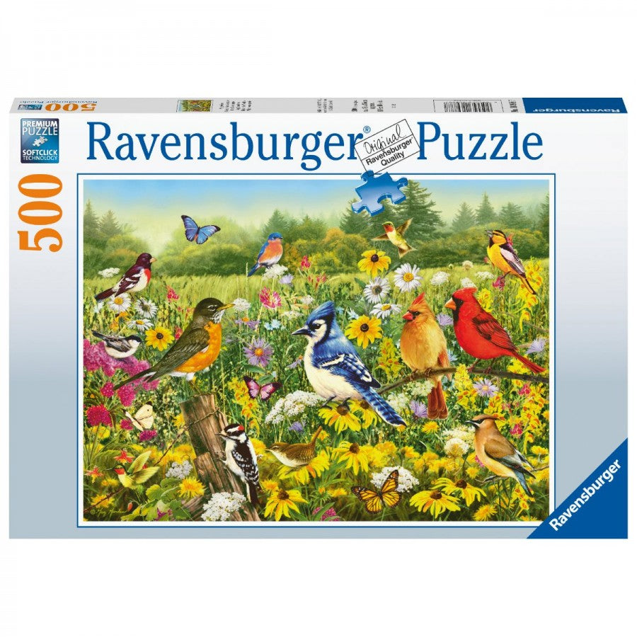 Ravensburger - Birds in the Meadow 500 Piece Jigsaw
