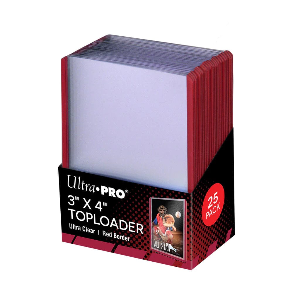 Toploaders 3x4 Red Boarder 25 Pack