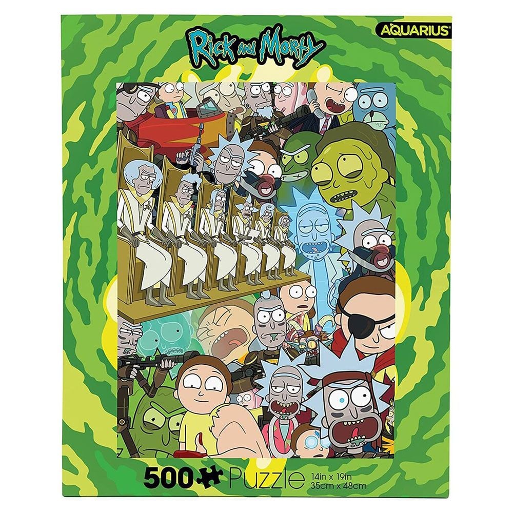 Aquarius Puzzle Rick and Morty Puzzle 500 Piece Jigsaw