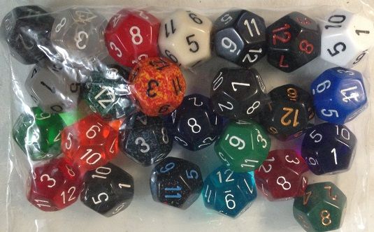 Chessex - 25 Assorted D12