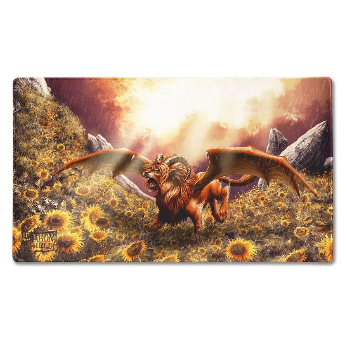 Dragon Shield: Playmat – Case &amp; Coin – Tangerine (Dyrkottr, Last of His Kind)