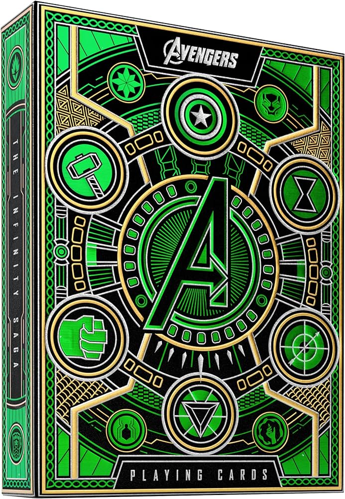 Theory 11 - Avengers Green Edition Playing Cards