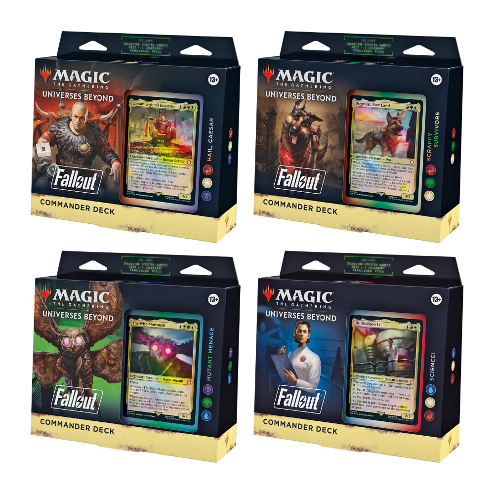 Magic: The Gathering Universes Beyond Fallout Commander Deck Display