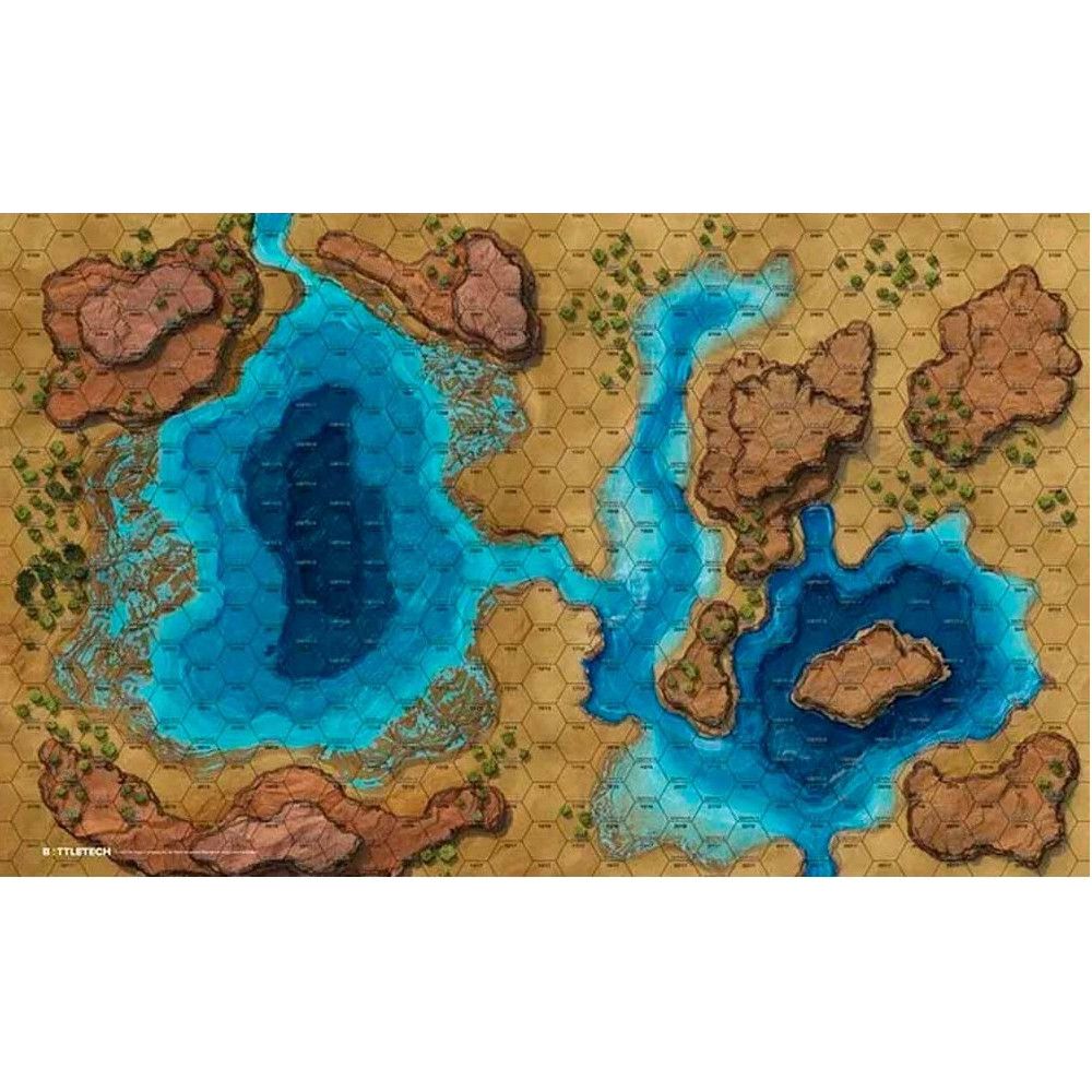 BattleTech: BattleMat: Savannah: Large Lakes