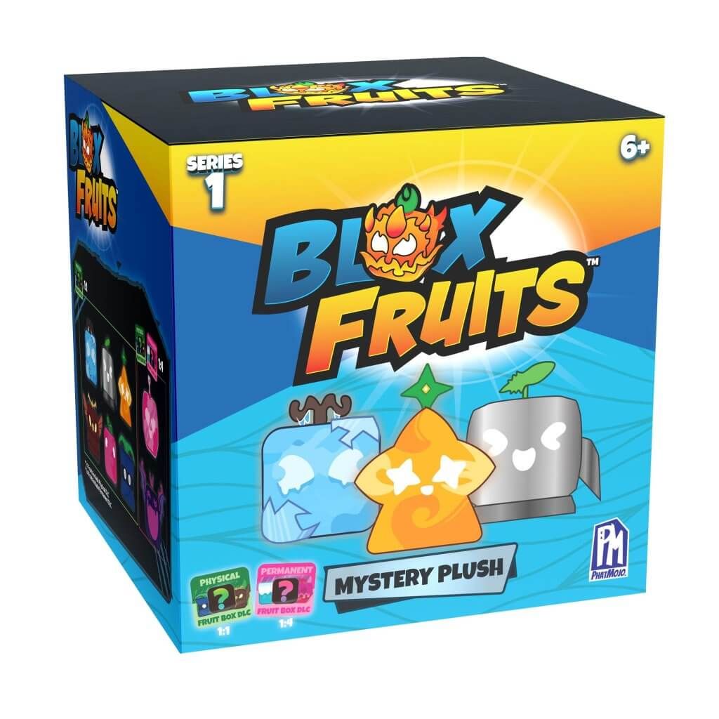 Blox Fruits 4inch Collectible Blind Box Plush Asst with DLC Code