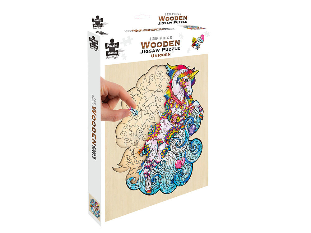 Unicorn 129 Piece Wooden Jigsaw