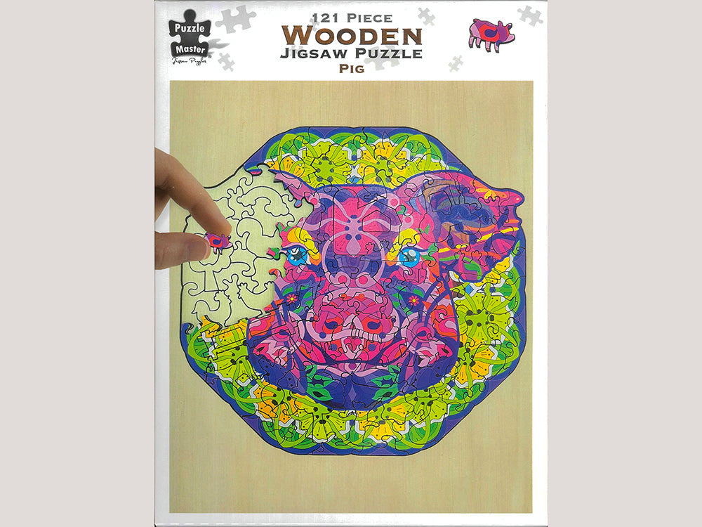Pig Wooden 121 Piece Jigsaw