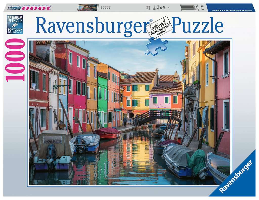 Ravensburger - Burano in Italy 1000 Piece Jigsaw