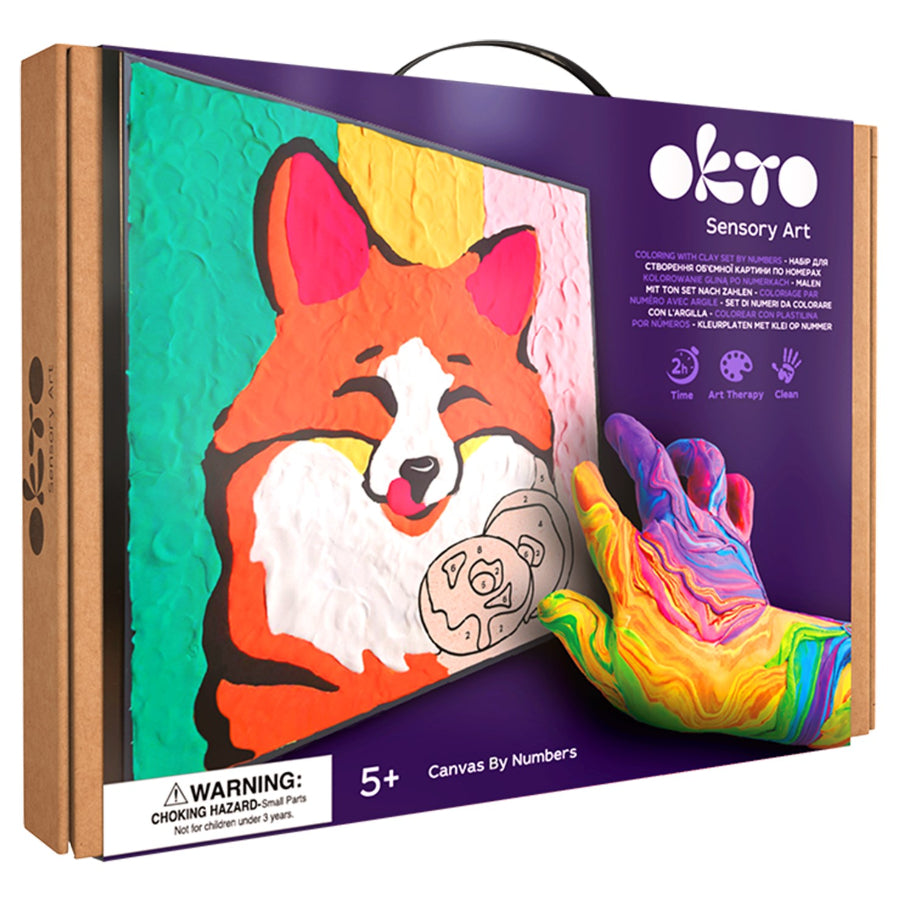Fox Coloring with Clay Set
