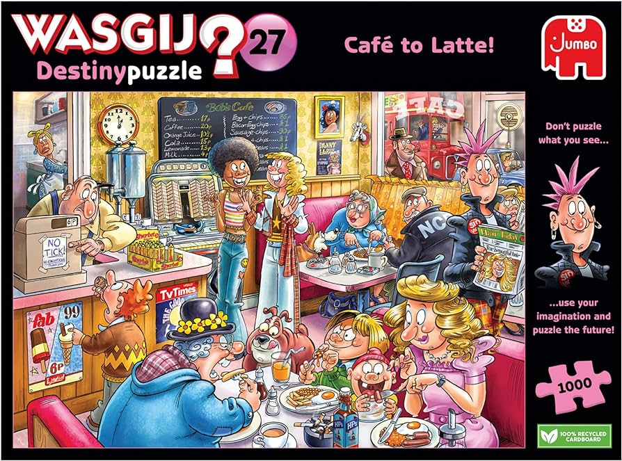 Wasgij? Destiny 27 - Cafe Latte 1000 Piece Jigsaw