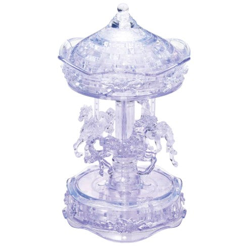 3D Clear Carousel Crystal Puzzle