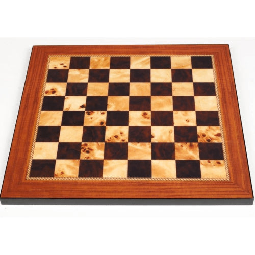 Dal Rossi Chess Board Walnut Gloss Finish 50cm