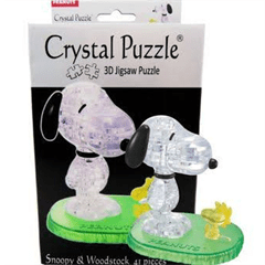 3D Crystal Snoopy Woodstock