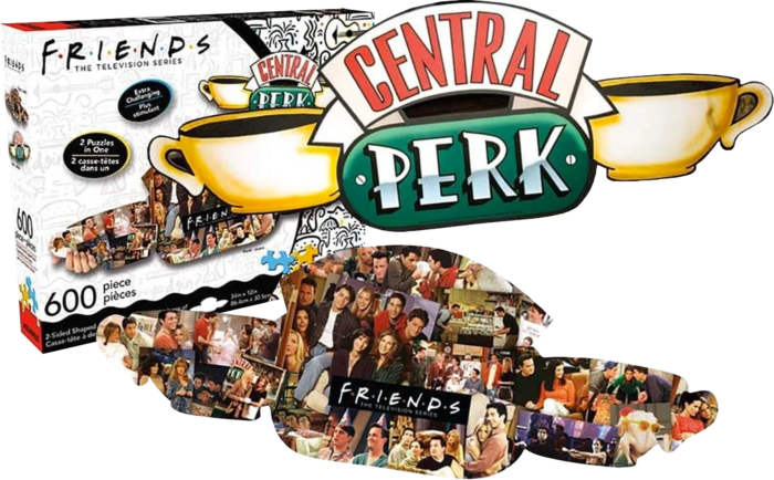 Friends - Central Perk &amp; Collage 600pc Double Sided Puzzle