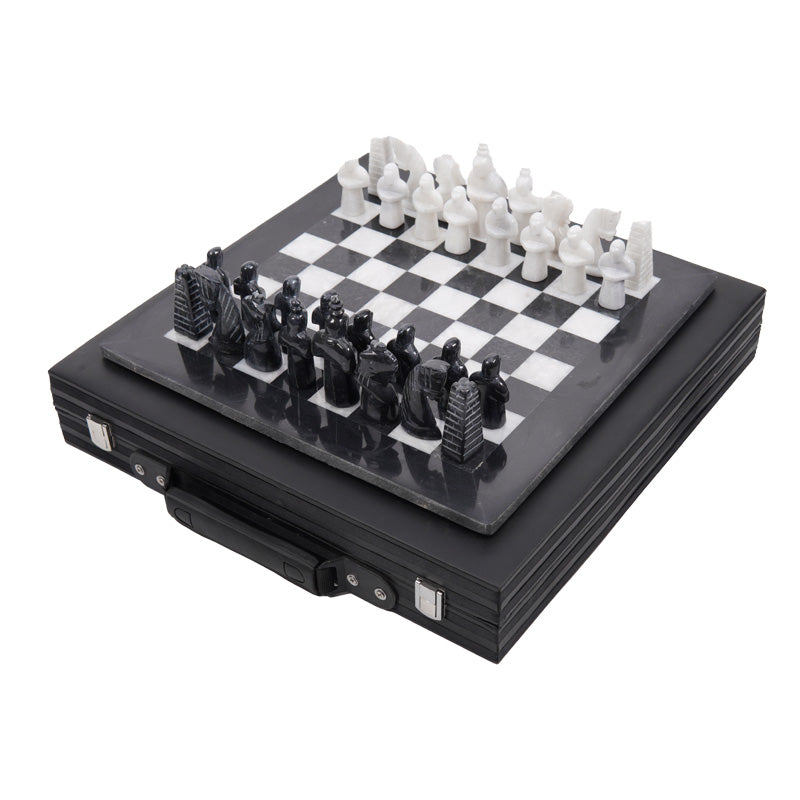 15inch HYD Chess Set - Black &amp; White