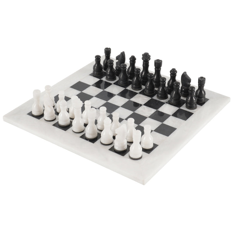 30cm Chess Set - White &amp; Black