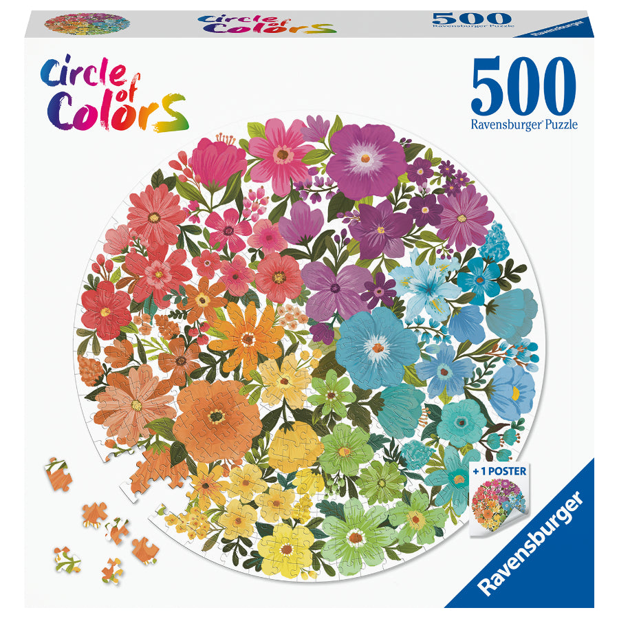 Ravensburger - Circle of Colors - Flowers 500 Piece Jigsaw