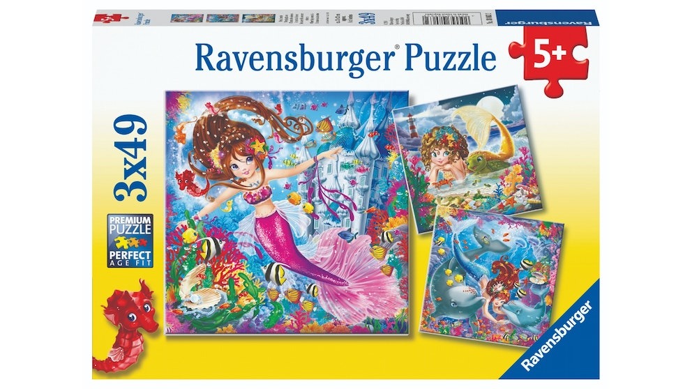 Ravensburger - Charming Mermaids 3x49 Piece Jigsaw