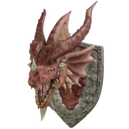 Dungeons and Dragons Red Dragon Head Trophy Plaque