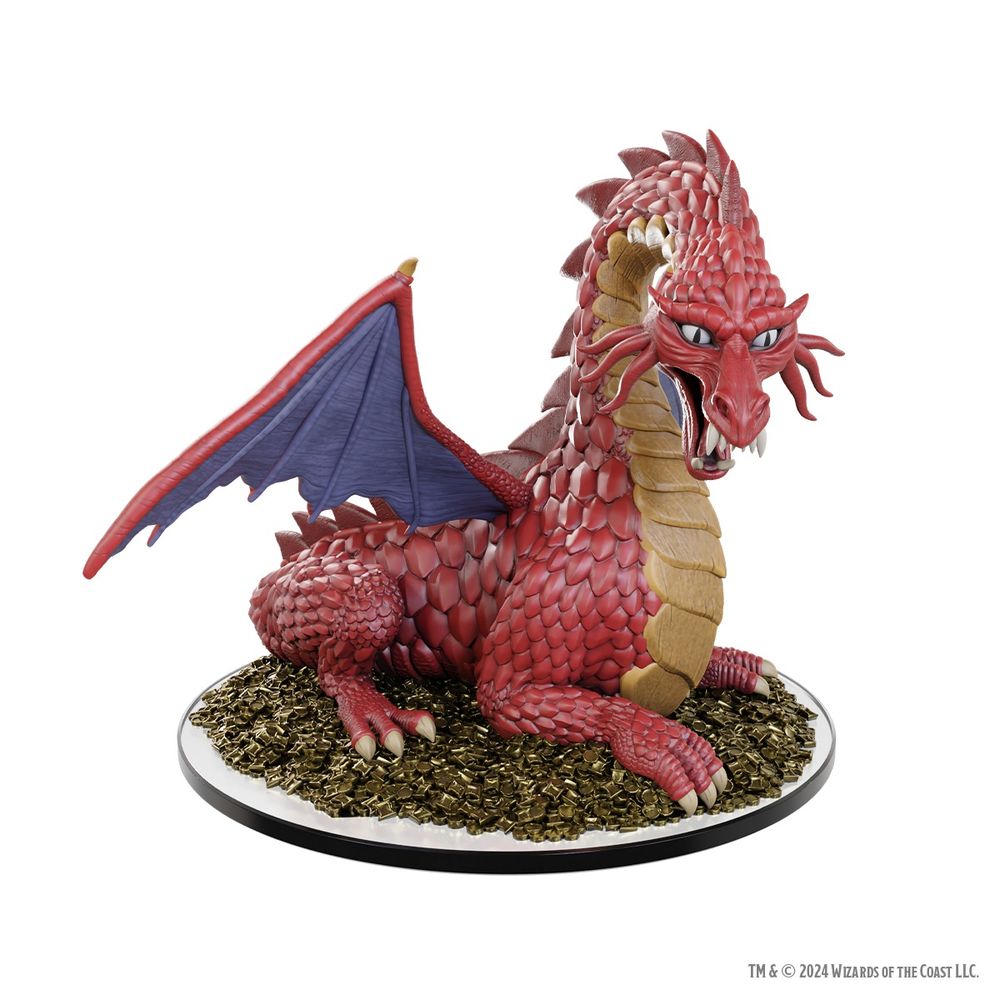 Dungeons &amp; Dragons Icons of the Realms: 50th Anniversary - Classic Red Dragon Boxed Miniature (Preorder)