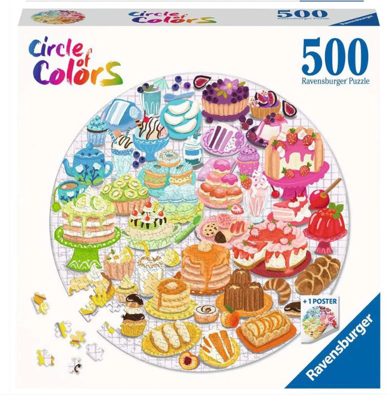 Ravensburger - Circle of colors Desserts and Pastries 500 Piece Jigsaw