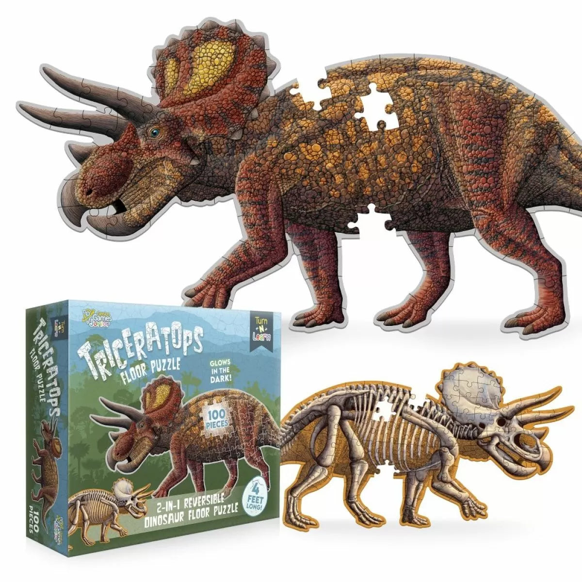Turn N Learn - Triceratops Puzzle