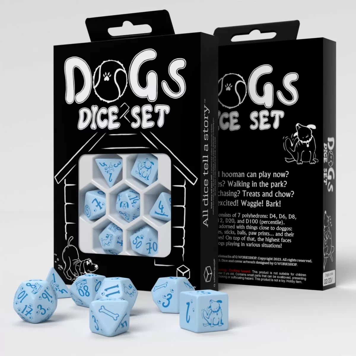 Q Workshop - Dogs Dice Set - Max Dice Set 7