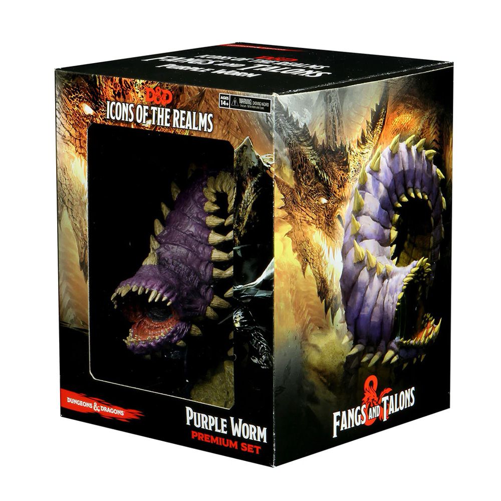 Dungeons &amp; Dragons - Icons of the Realms Fangs and Talons Purple Worm Premium Set
