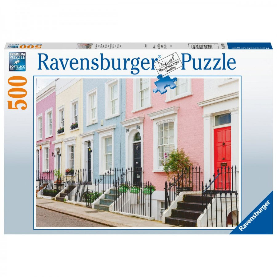 Ravensburger - Colourful London Townhouses 500 Piece Jigsaw