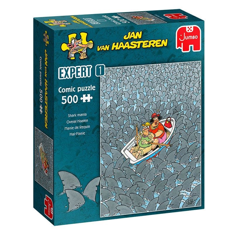 Jan Van Haasteren Expert - Shark Mania 500 Piece Jigsaw