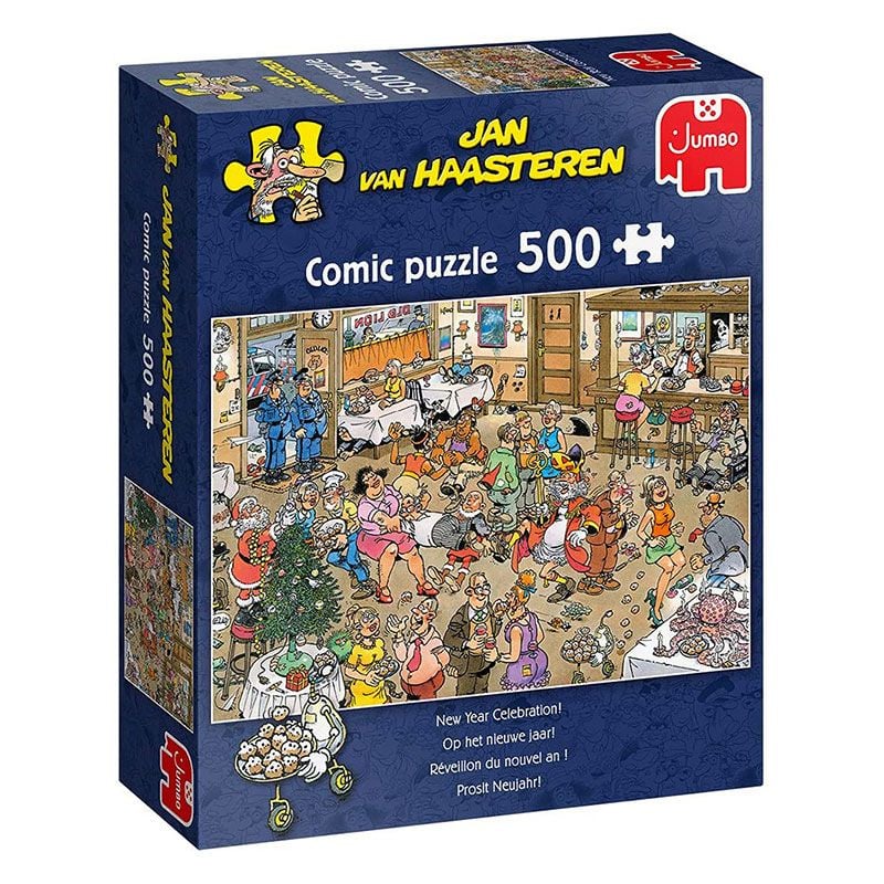 Jan Van Haasteren New Year Celebration 500 Piece Jigsaw