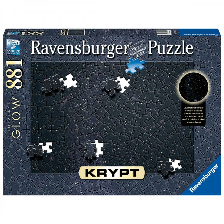 Ravensburger - Krypt Unverse Glow Spiral Puzzle 881 Piece Jigsaw