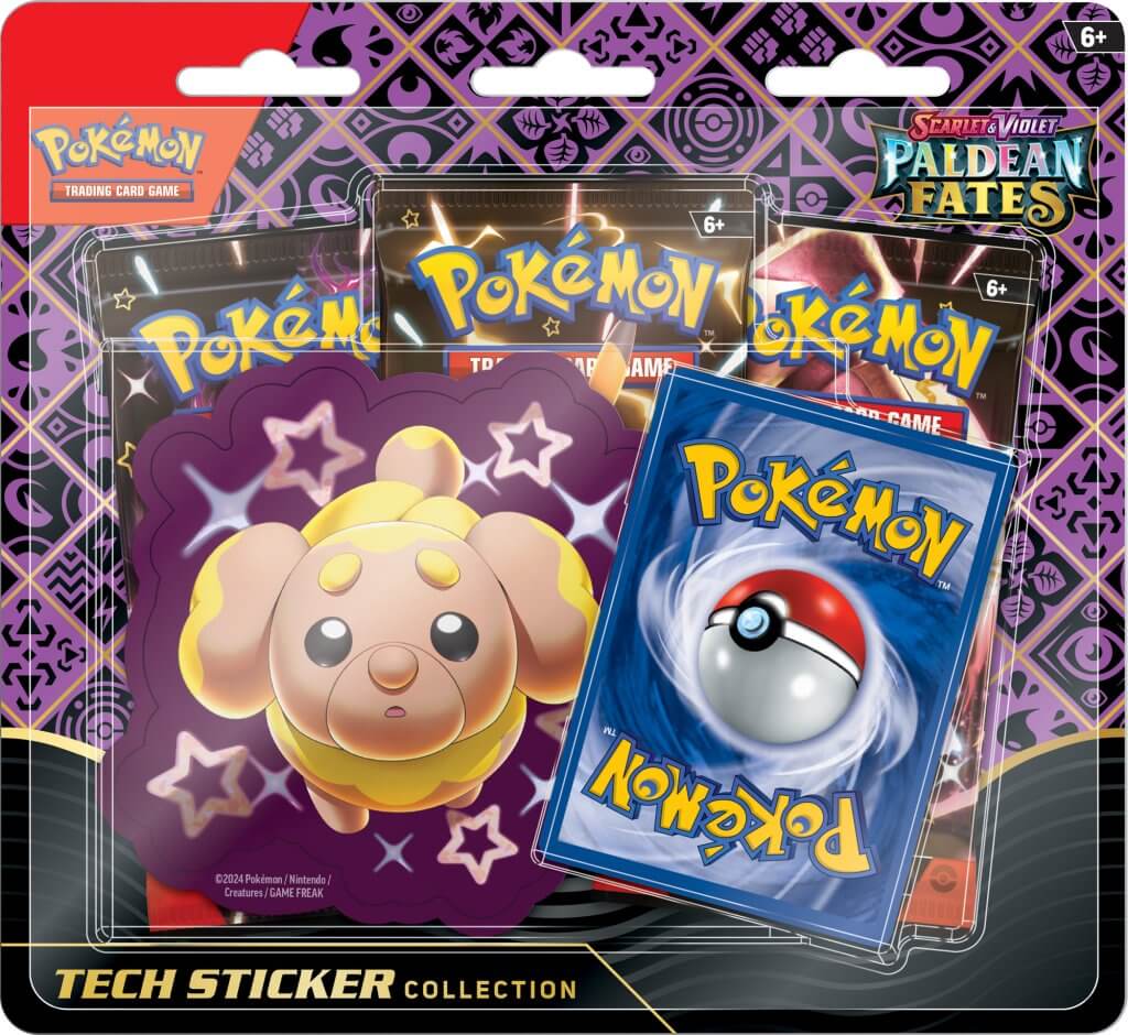 Pokemon TCG: Scarlet &amp; Violet - Paldean Fates Tech Sticker Blister