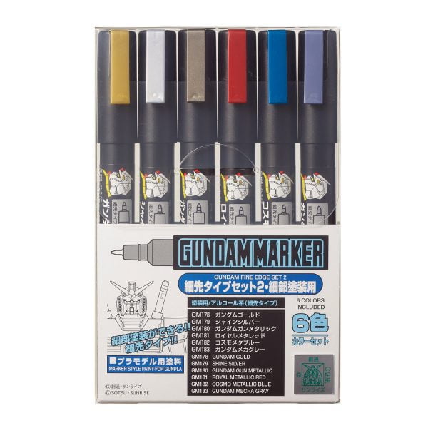 Gundam Marker Fine Edge Set 2