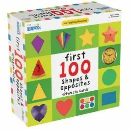 First 100 Shapes &amp; Opposites Puzzle Cards