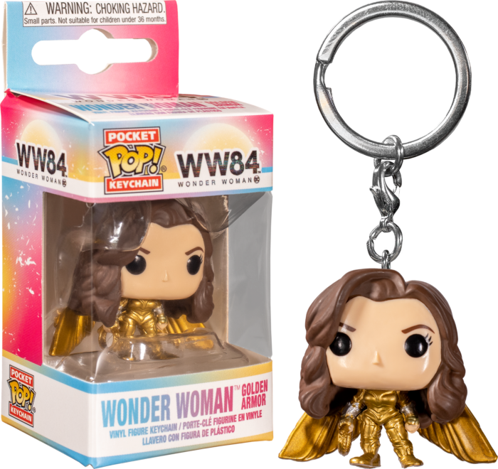 Wonder Woman 2 - WW Gold No Helmet Pop! Keychain