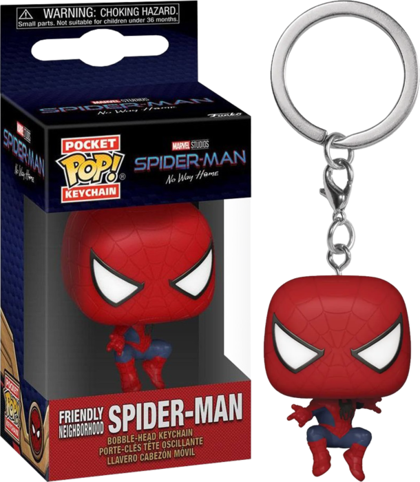 SpiderMan: NWH - Friendly Neighborhood Spiderman Pop! Keychain